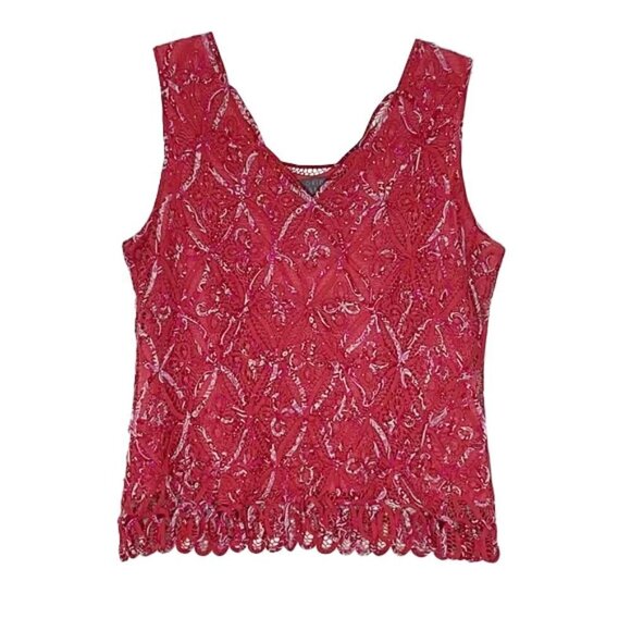 SIGRID OLSEN Hand Knitted Top Size M - Picture 1 of 4